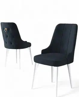 Sada židlí (2 kusy) Newa - Anthracite, White