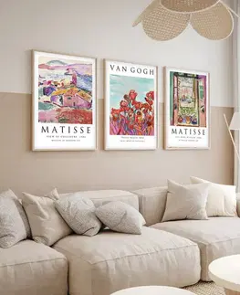 Dekorativní rámovaný obraz z MDF (3 kusy) Huhu268 - 50 x 35