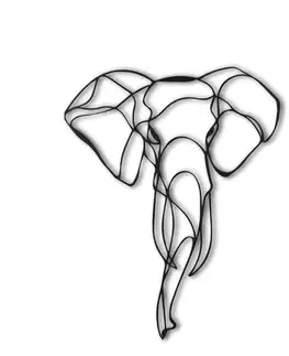 Dekorativní kovový doplněk na zeď Elephant 2
