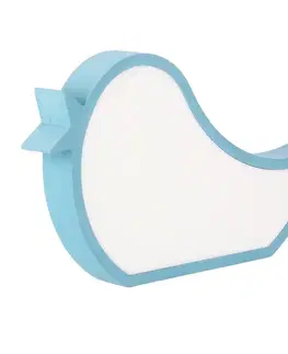 Stolní lampa Bird pro děti LED IQ Kids modrá