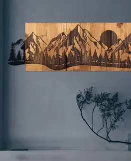 Dekorativní dřevěný doplněk na zeď Sundown