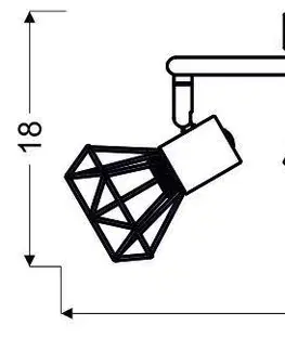 Spirálová nástěnná/stropní lampa chrom/bílá 3xE14 Verve