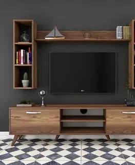 Televizní stěna Mea Walnut