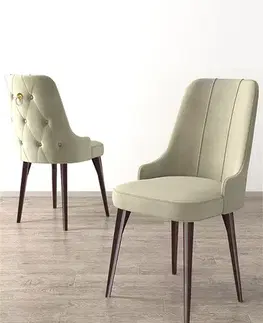 Sada židlí (4 kusy) Newa - Cream, Brown