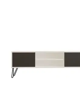 Televizní stolek Hare White and Anthracite