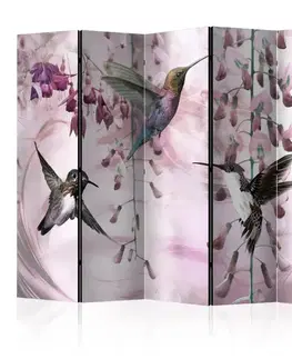 Paraván Flying Hummingbirds (Pink) Dekorhome