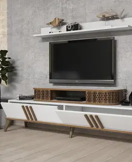 TV stěna / Sestava pod TV Eylül - White