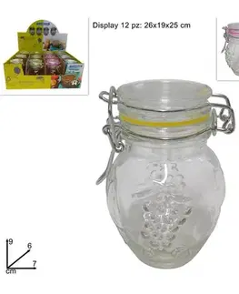 PROHOME - Dóza sklo 100ml klip různé barvy