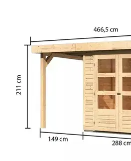 Dřevěný zahradní domek RETOLA 2 Lanitplast