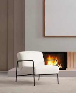 Křeslo ušák Eti Bergere - White