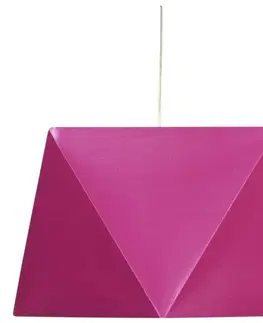 Stropní závěsná lampa 1X60W E27 růžová HEXAGEN