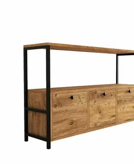 Skříňka Nero v2 Atlantic Pine and Black