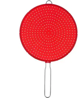 Červené silikonové ochranné síto na pánve "CULINARIA", BANQUET - průměr 28 cm