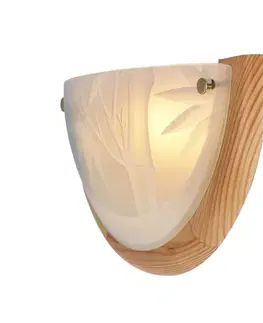 Stropní svítidlo Bambusové stropní svítidlo Dřevěné Standardní 1X60 W E27 Borovice
