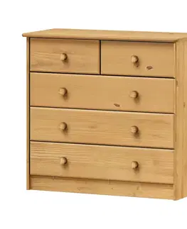Prádelník 3 + 2 zásuvky 918V vosk