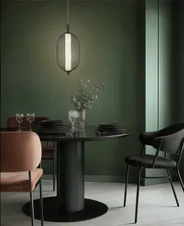 Drátěná závěsná lampa PUMA s prodlouženým stínidlem 15 x 30 cm – designová stolní LED lampa 3000K
