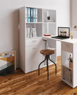 Stůl s regálem MINESON Tempo Kondela