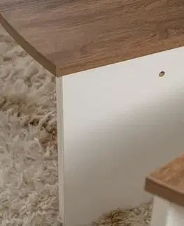 Konferenční stolek Orion - Walnut, White