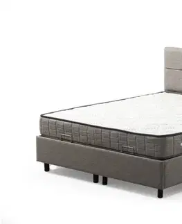Rám jednolůžkové postele s čelem Vitalia 120 x 200 - Light Grey