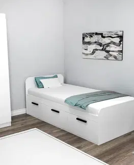 Rám jednolůžkové postele Akser - White