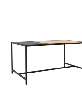 Estila Konferenční stolek Helin, dub/černý kov, 100 cm
