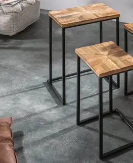 Odkládací stolek 3 ks FAETHON Dekorhome
