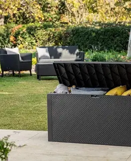 Keter Zahradní úložný box Emily, 270 l, antracit