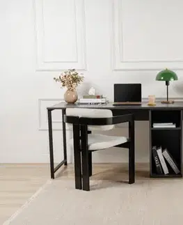 Psací stůl Twin Study Desk - Anthracite, Black