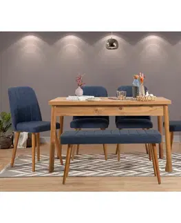 Set stolu a židlí (6 kusů) Costa Atlantic Navy Blue