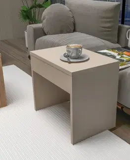 Sada konferenčních stolků Sartos - Atlantic Pine, Beige