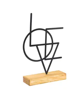 Dekorativní předmět Geometric - Black