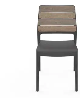 KETER Zahradní židle DEPORTO | walnut / grafit
