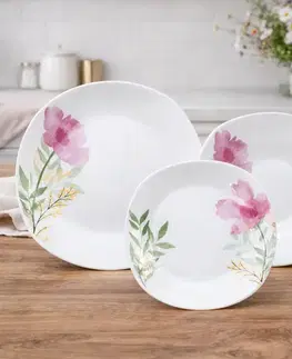 Arôme Home 18dílná jídelní sada Růžový mák