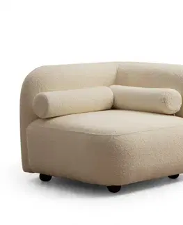 Křeslo ušák Victoria Cream Bouclette