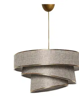 Závěsný lustr Couper - Beige, Gold