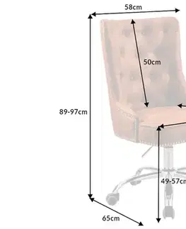 Chesterfield kancelářské křeslo KELEOS Dekorhome