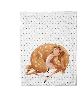 Butter Kings Dětská deka Forest school sleeping fairy, 75 x 100 cm