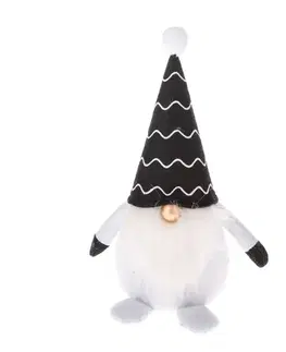 Vánoční textilní dekorace Christmas gnome, 27,5 x 11 cm