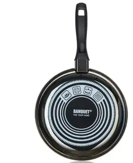 Banquet Pánev smaltovaná METALLIC Black 24 cm, s nepřilnavým povrchem, 24 cm