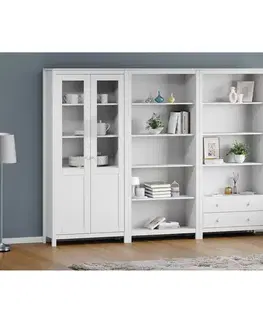 Sestava knihoven TORINO bílá