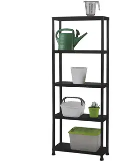 Plastový regál UNIVERSO 80 cm, 5 polic