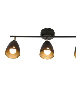 Stropní lampa 3xE14 70cm COTY STRIP ČERNÁ