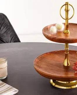 Etažér 2 patra PURIGA Dekorhome