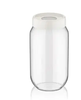 PROHOME - Dóza sklo 1l s víčkem různé barvy