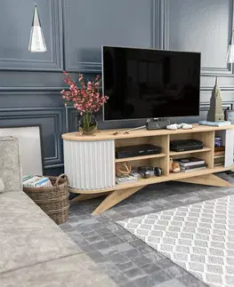 TV stolek Stor - Sapphire, White