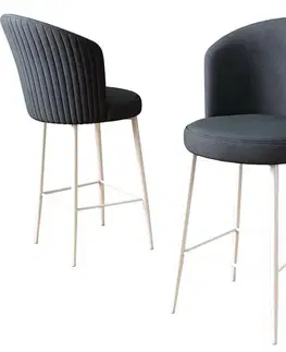 Sada barových židlí Alte Anthracite and White, 2 ks, 2 ks