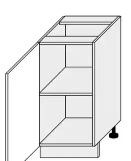 ArtExt Kuchyňská skříňka spodní FLORENCE lesk | D1D 45 Barva korpusu: Grey