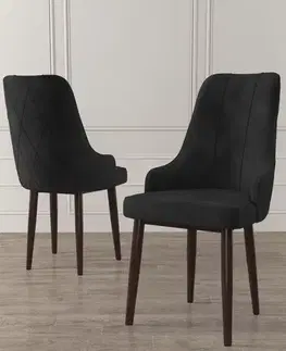 Sada židlí (4 kusy) Trex - Black, Brown