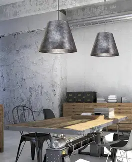 Závěsná stropní lampa 1X60W E27 zlatá PLATINO