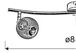 Stropní svítidlo Novel strip 3X40W G9 chrom